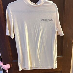 SHEIN Cream Graphic Tee